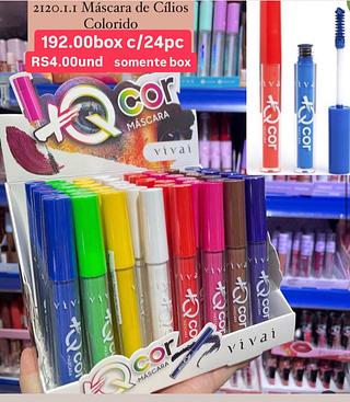 Máscara de cílios colorido