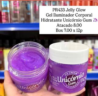 Jelly Glow Gel Iluminador Corporal Hidratante Unicórnio