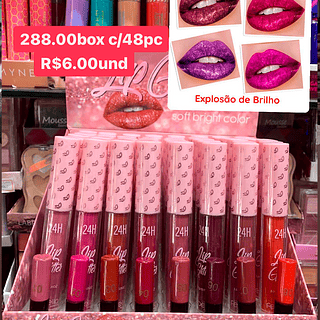 batom brilho labial febella com 48 Peças