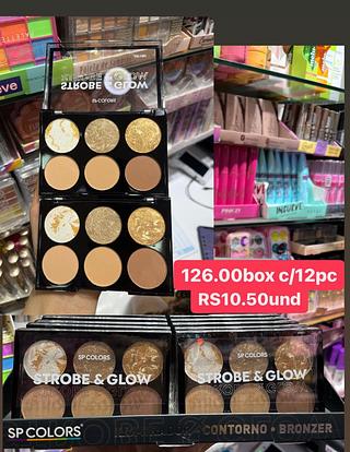 Paleta de iluminador•contorno•bronzer