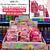 Kit de lip gloss +chaveiro+ mala de brinquedo 6 em 1