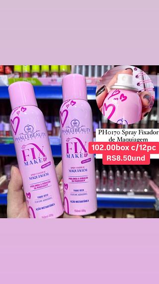 Spray fixador de maquiagem