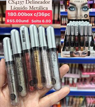 delineador liquido metalico