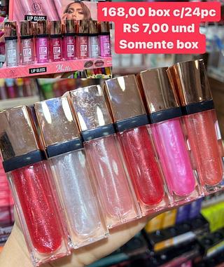 lip gloss box com 24 pçs