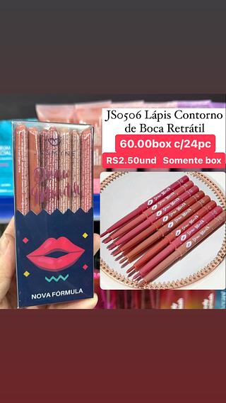 Lápis contorno de boca retrátil
