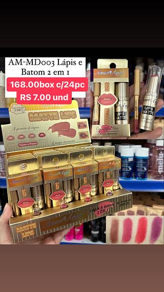 Lápis e batom 2em1