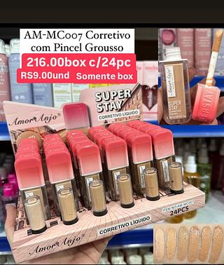 Corretivo com pincel grousso
