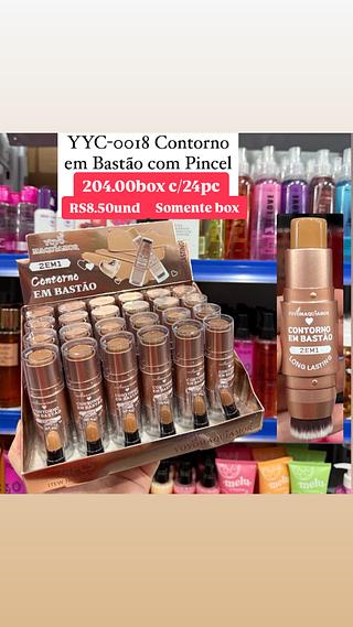 Contorno em bastão com pincel