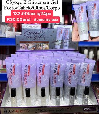 sombra com glitter box com 24 pçs