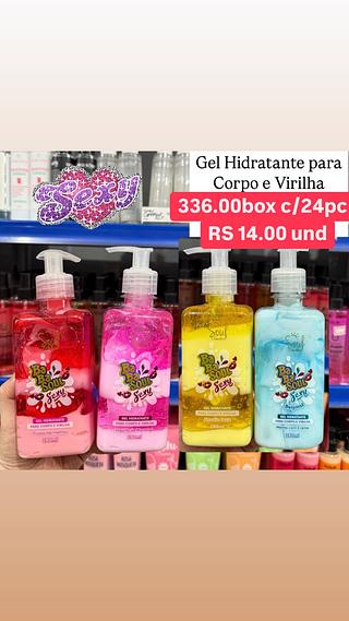 Gel hidratante para corpo e virilha