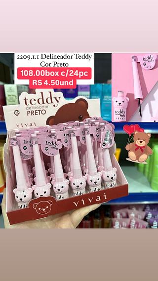 Delineador teddy cor preto