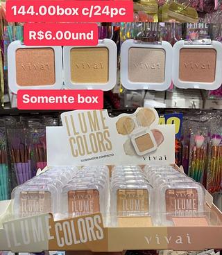 iluminador compacto box com 24 pçs