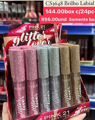 brilho labial box com 24 pçs