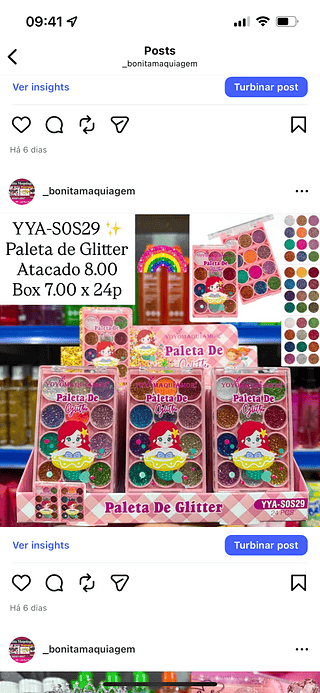 Paleta de Glitter
