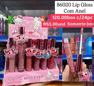 Lip gloss com anel