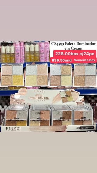 Paleta iluminador em cream