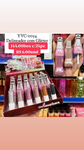 Delineador com glitter