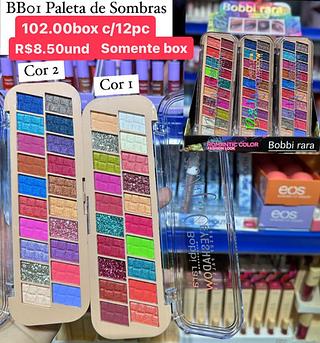 paleta de sombra box com 12 pçs