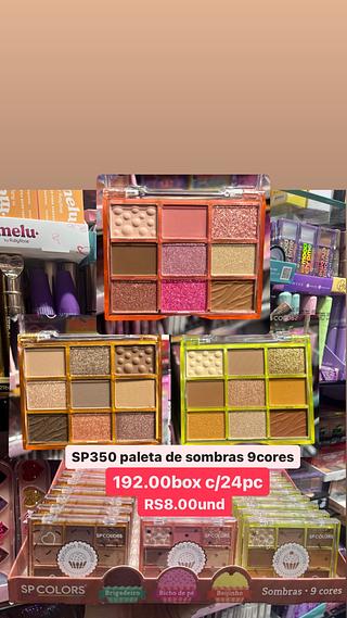 Paleta de sombras 9 cores