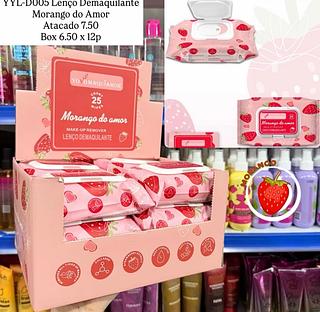 Lenço Demaqullante Morango do Amor