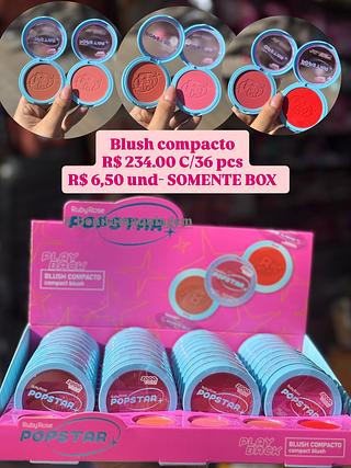 Blush Compacto Play Back popstar Rubyrose (Cor 1.2.3.4.5.6)(Cor Sortido )