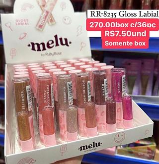 gloss labial box com 36 pçs