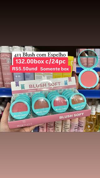 Blush com espelho