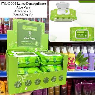 Lenço Demaquilante Aloe Vera