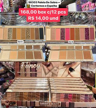 paleta de sombra e contorno