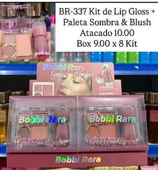 Kit de gloss + paleta sombra & blush