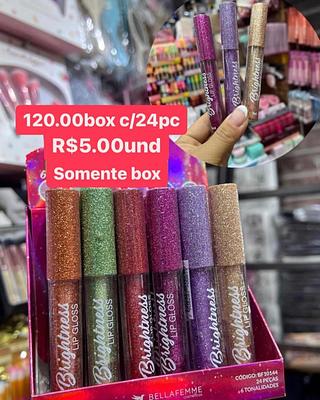 lip gloss box com 24 pçs