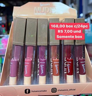 batom liquido nude box com 24 pçs