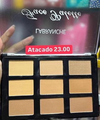 Paleta pó compacto•iluminador e contorno