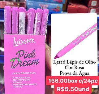 lápis cor de rosa a prova d'água