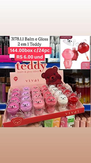 Balm e gloss 2em teddy