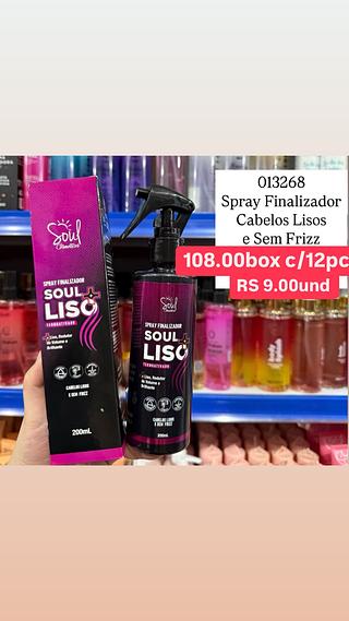 Spray finalizador cabelos lisos e sem frizz