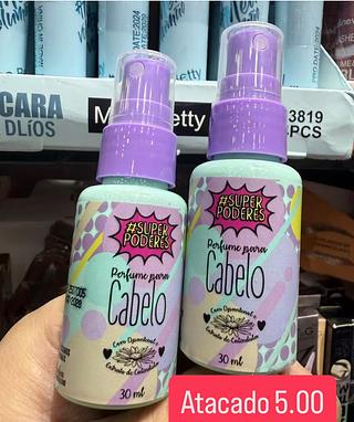 Perfume para cabelo (super poderes )