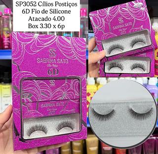 Cílios Postiços 6D Fio de Silicone
