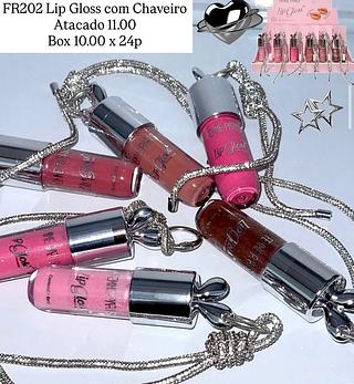 Lip gloss com chaveiro