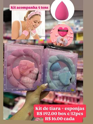 Kit de tiara + esponjas