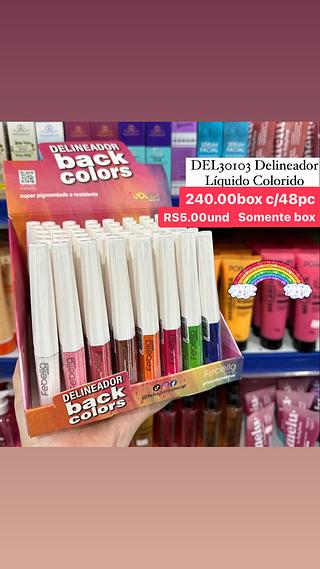 Delineador líquido colorido