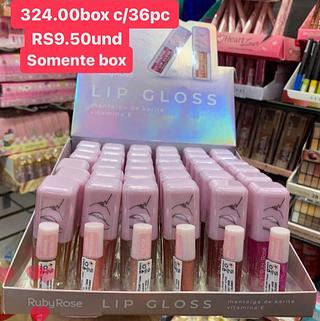 lip gloss box com 36 pçs