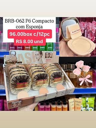Pó compacto com esponja