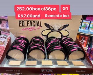 pó facial g1 box com 36 pçs