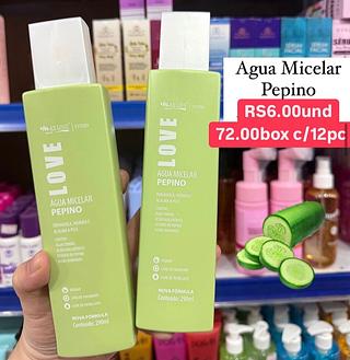 Água micelar pepino