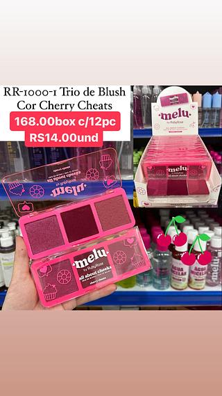 Trio de blush cor cherry cheats