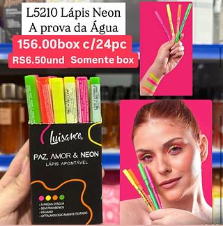 Lápis neon a prove da água