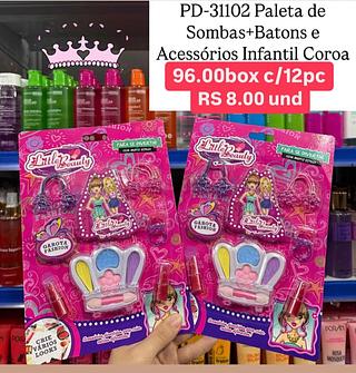 Paleta de sombra+batons e acessórios • coroa