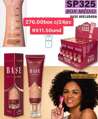 base aveludada tom medio