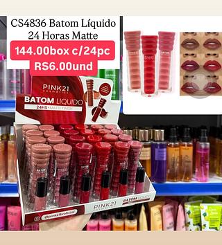 Batom líquido 24 horas matte